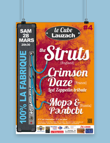affiche de la quatrième édition du festival Bouge ton cube