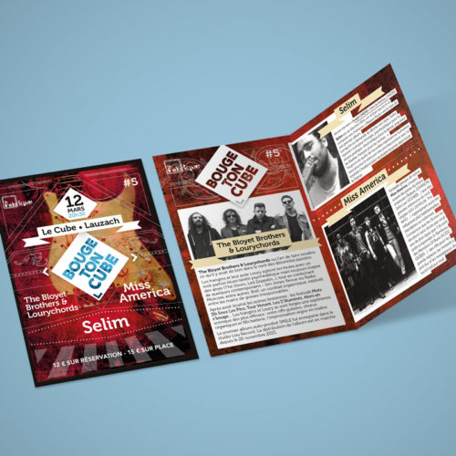 flyer édition 2016 du festival Bouge ton cube