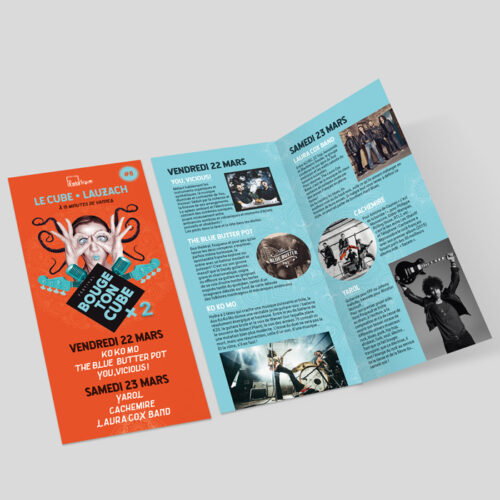 flyer édition 2019 du festival Bouge ton cube
